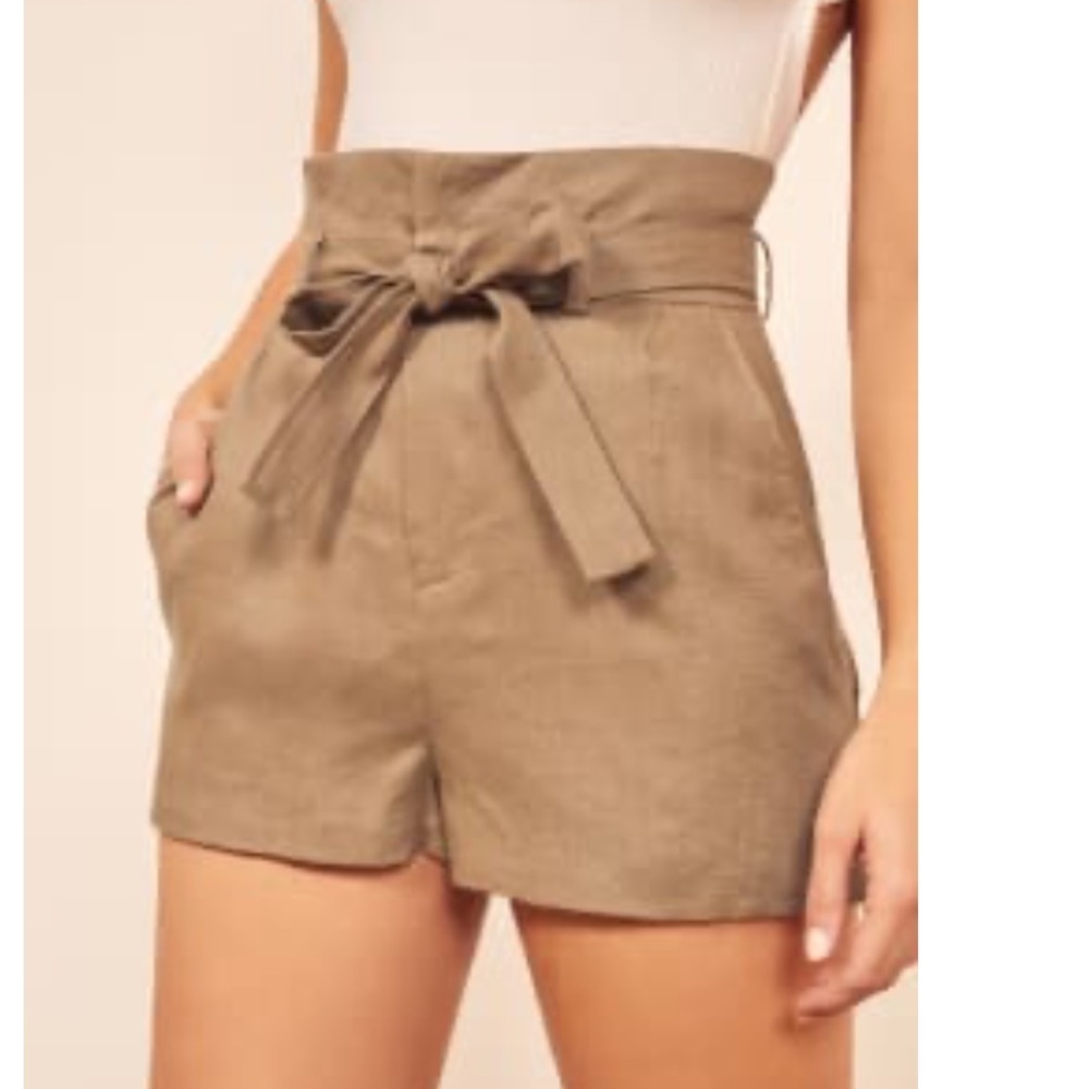 Reformation Khaki Shorts